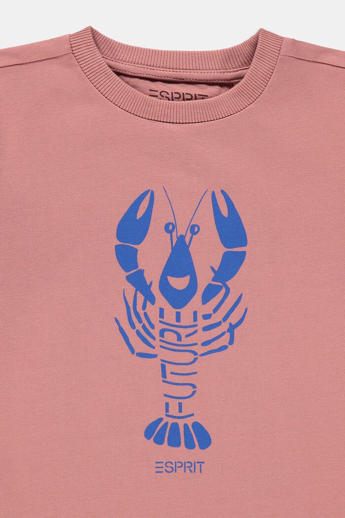 Camiseta con estampado de langosta, 100% algodón, OLD PINK, detail image number 2