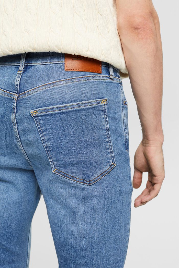 Jeans mid-rise skinny, BLUE LIGHT WASHED, detail image number 3