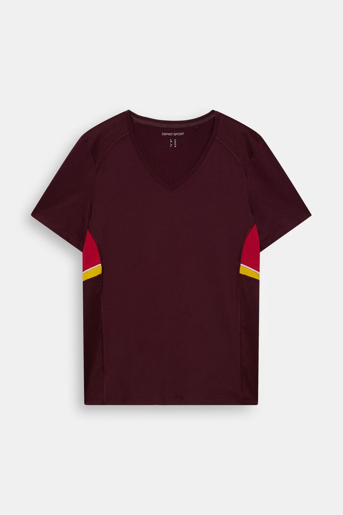 CURVY camiseta deportiva, BORDEAUX RED, overview