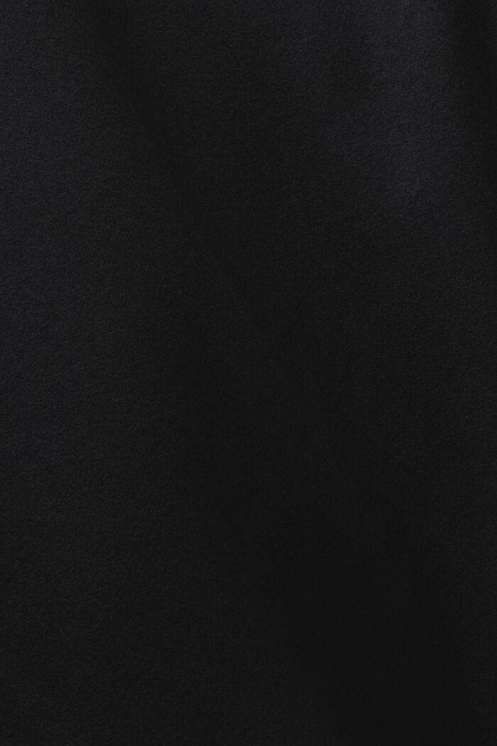 Chaqueta estilo universitario en mezcla de lana con logotipo estampado, BLACK, detail image number 6