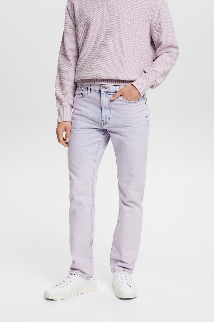Jeans mid-rise straight fit, LAVENDER, detail image number 0