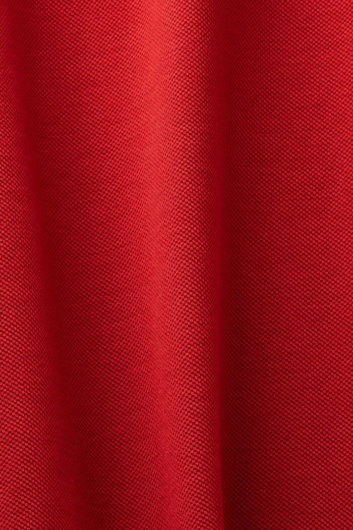 Polo de piqué de algodón pima, DARK RED, detail image number 5