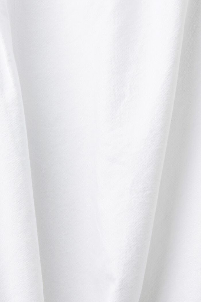 Blusa de algodón con bolsillo, WHITE, detail image number 5
