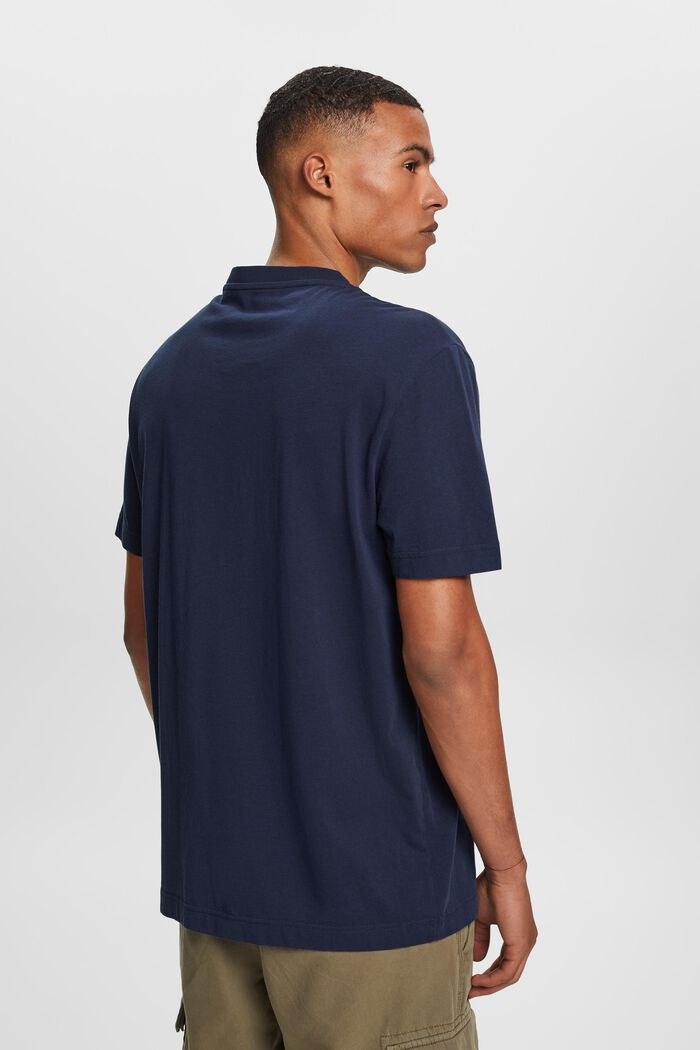 Camiseta henley, 100% algodón, NAVY, detail image number 3