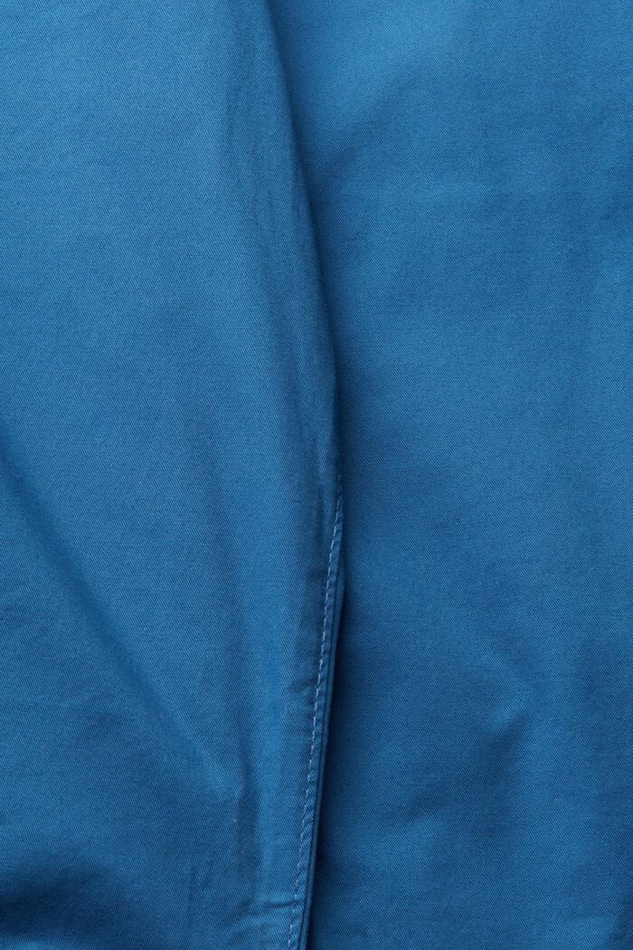 Pantalón corto en mezcla de algodón, BLUE, detail image number 4
