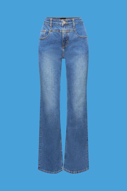 Jeans bootcut fit con canesú llamativo