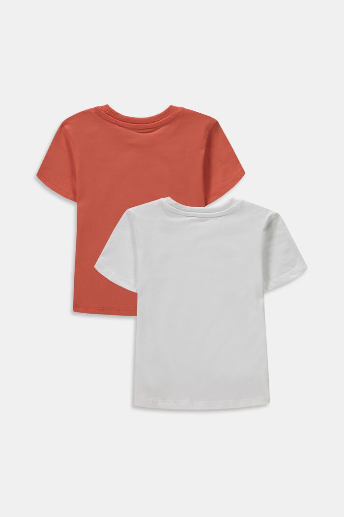 Pack de dos camisetas en 100% algodón, SALMON, detail image number 1
