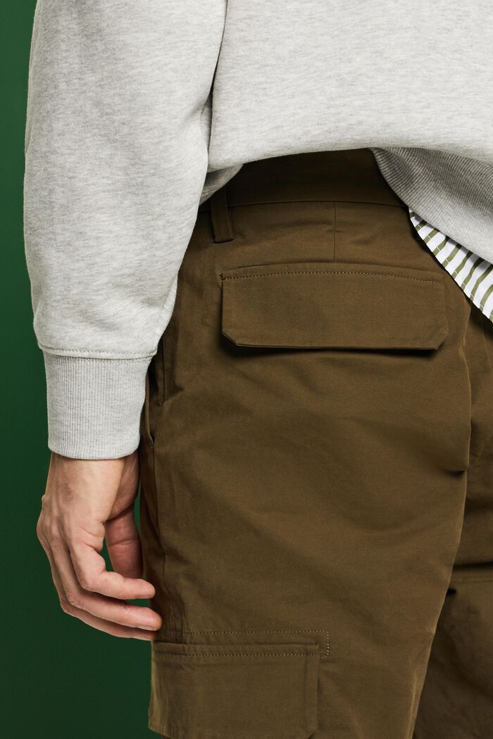 Pantalones cargo con perneras rectas, KHAKI GREEN, detail image number 3