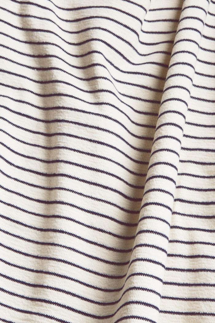 Camiseta de manga larga con diseño a rayas, OFF WHITE, detail image number 1
