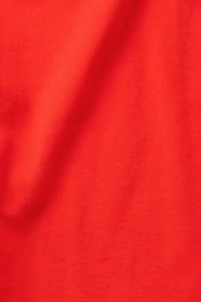 Camiseta de algodón con logotipo en forma de corazón, RED, detail image number 5