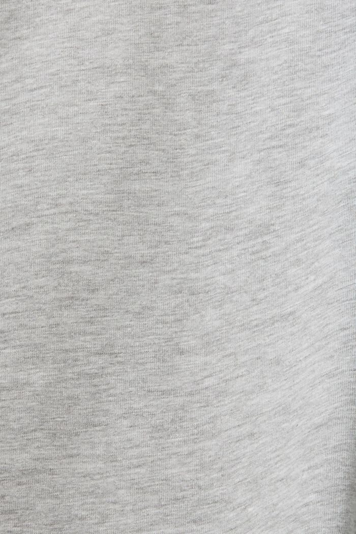 Camiseta en mezcla de algodón con estampado, LIGHT GREY, detail image number 5