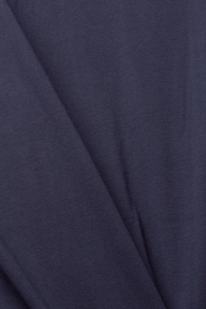 Camiseta de jersey con estampado en el frente, NAVY, detail image number 1