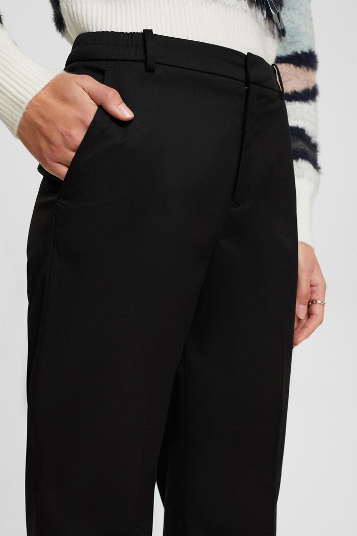 Pantalones de pernera recta, BLACK, detail image number 2