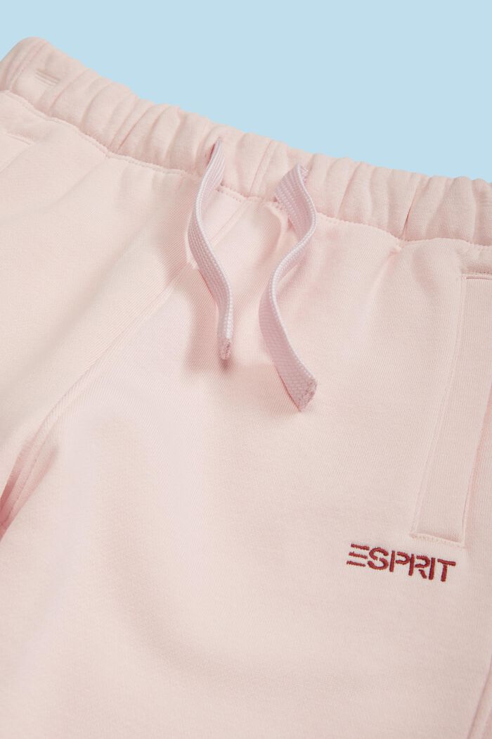 Pantalones deportivos en mezcla de algodón con logotipo, PASTEL PINK, detail image number 2