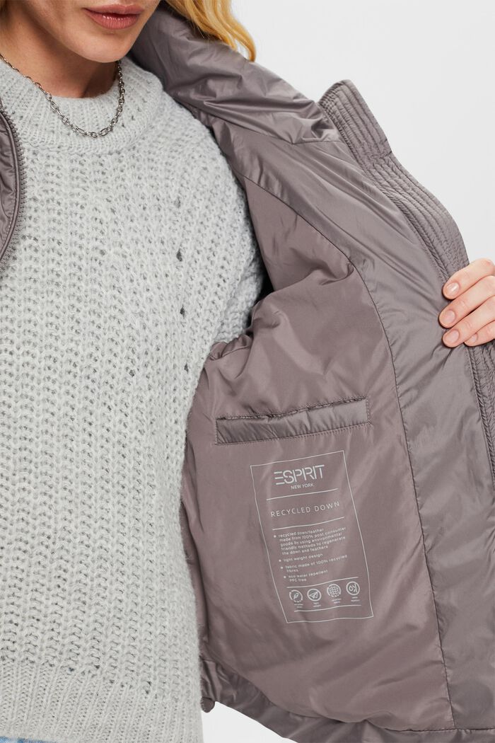 Reciclada: chaqueta acolchada, BROWN GREY, detail image number 2