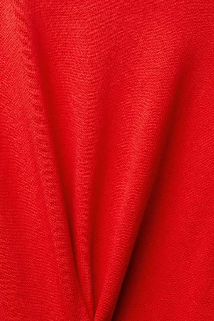 Jersey de punto con corte holgado, RED, detail image number 6
