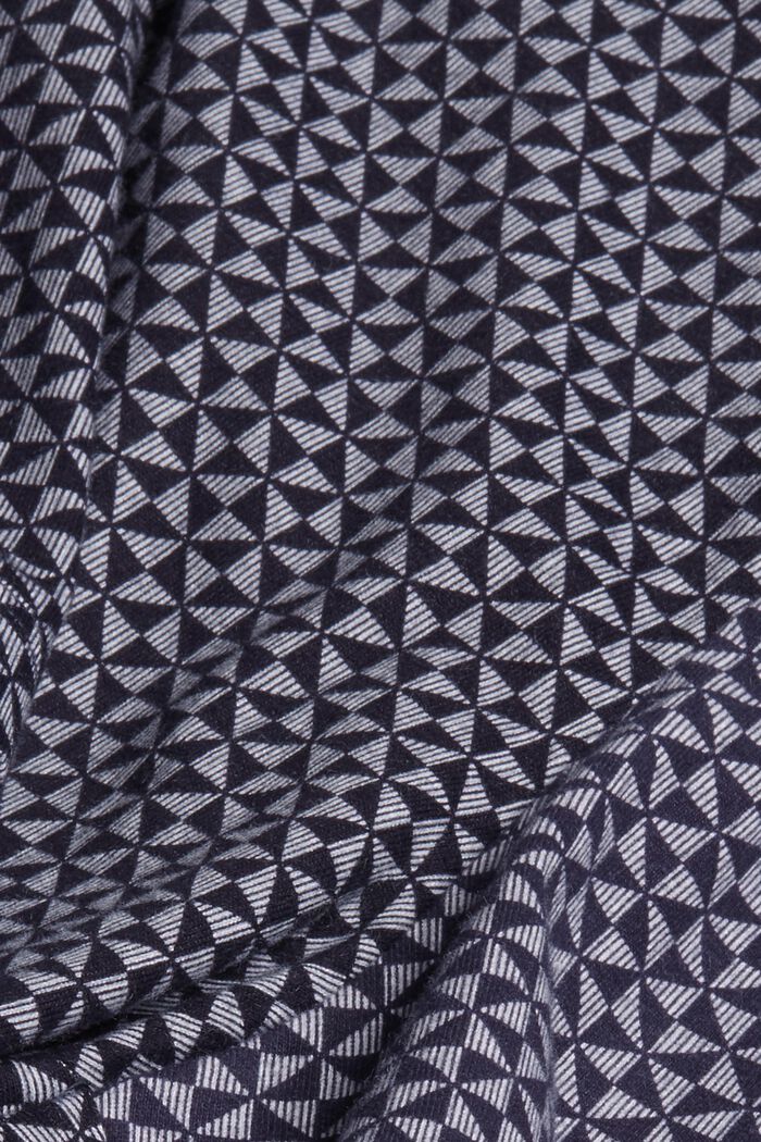 Pantalones cortos de pijama con estampado en 100 % algodón ecológico, NAVY, detail image number 4