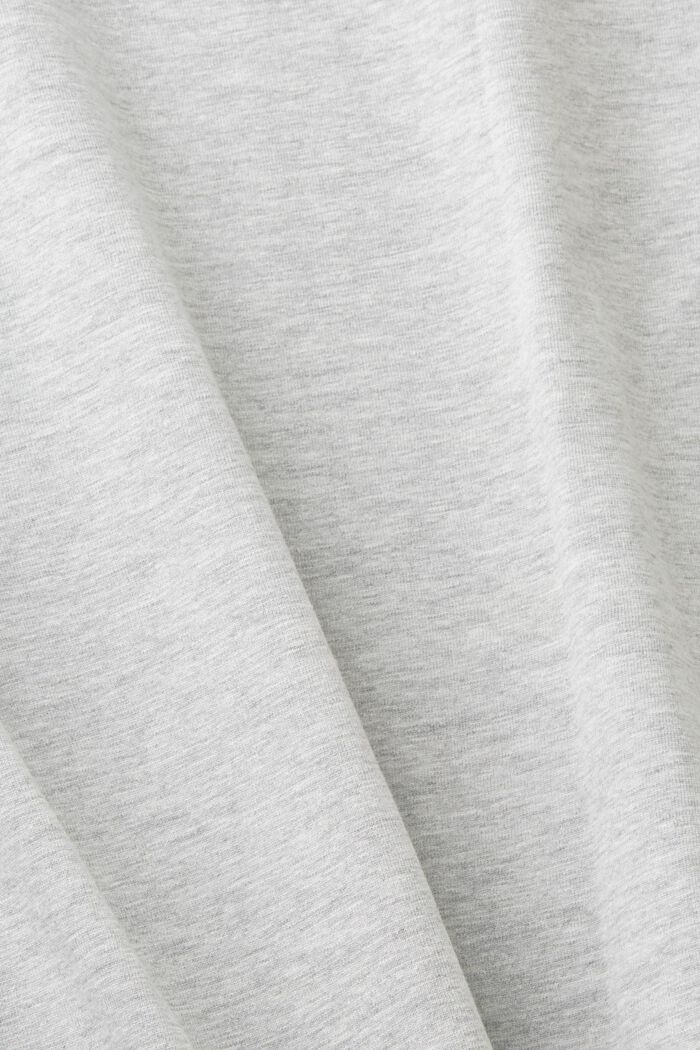 Camiseta de corte holgado con estampado pequeño en el pecho, LIGHT GREY, detail image number 5