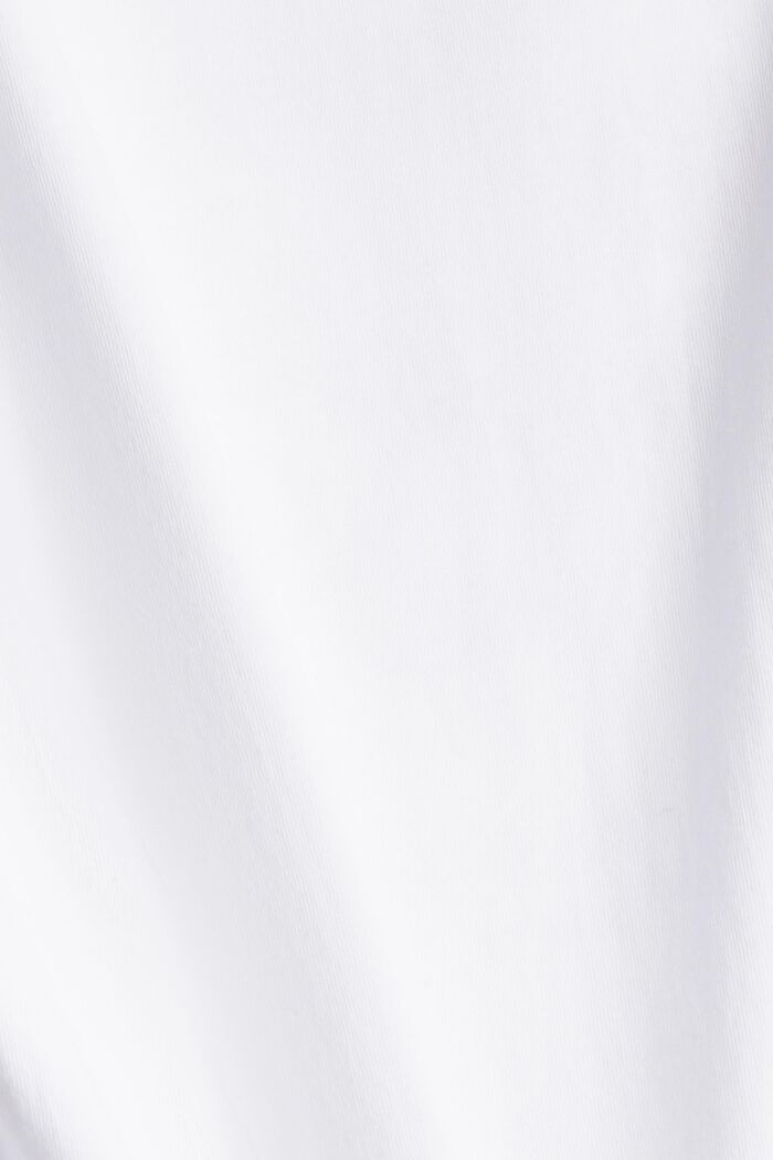 Camiseta con estampado, algodón ecológico, WHITE, detail image number 4