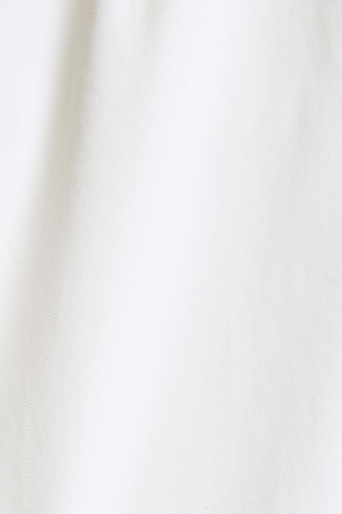 Pantalón culotte en 100 % algodón Pima, OFF WHITE, detail image number 4