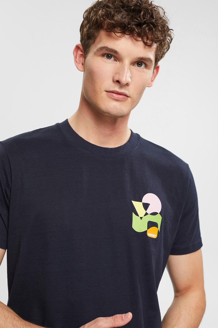 Camiseta de punto con estampado, NAVY, detail image number 5