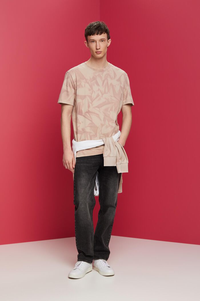 Camiseta de cuello redondo, 100% algodón, DARK OLD PINK, detail image number 1