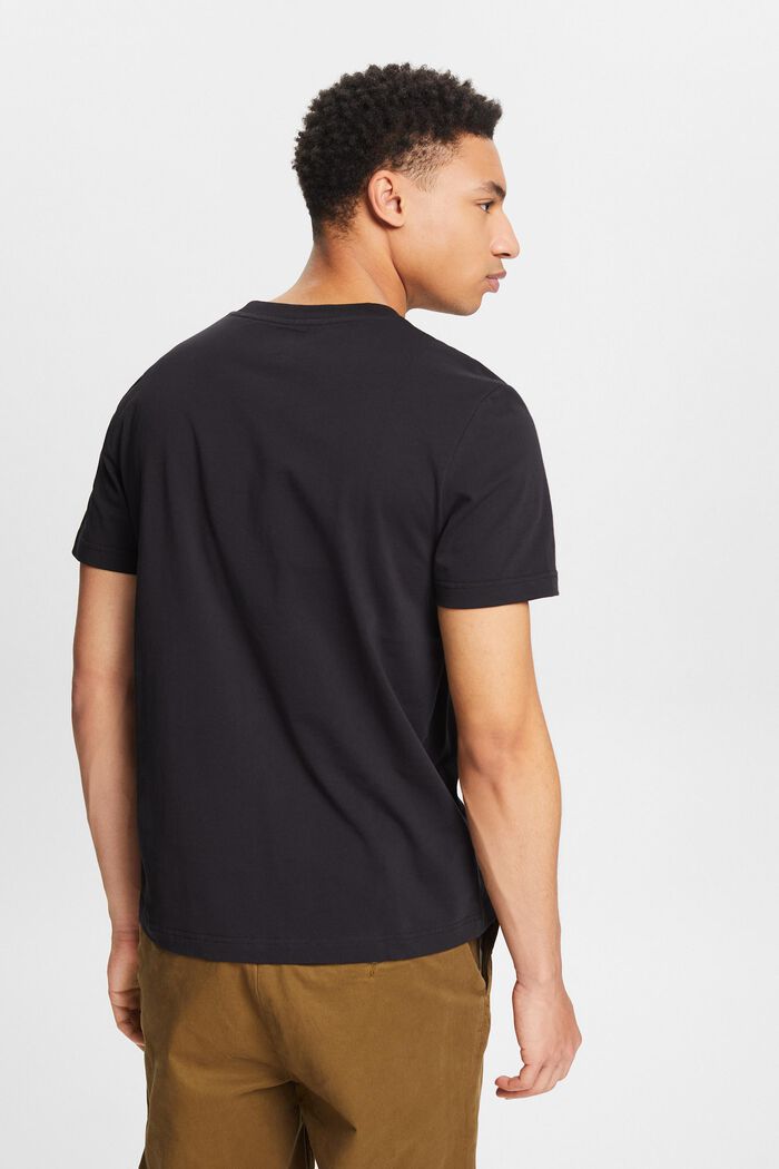 Camiseta unisex estampada punto algodón ecológico, BLACK, detail image number 2
