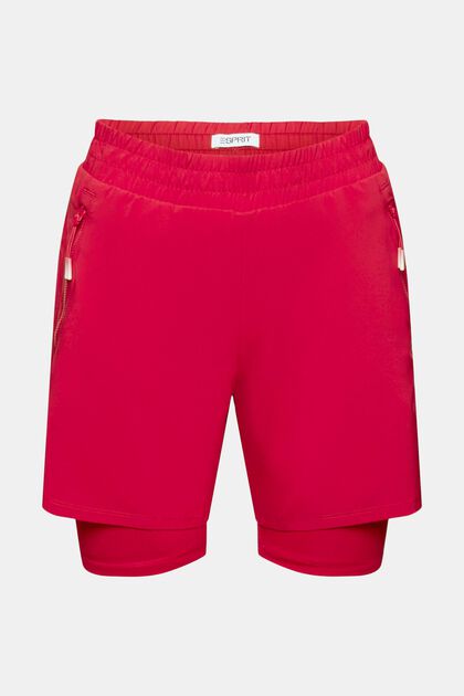 Pantalones cortos deportivos de doble capa