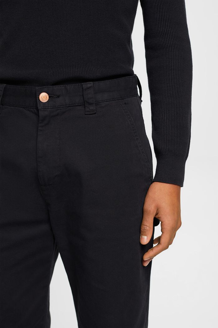 Pantalones cargo de corte ajustado y estilo vintage, BLACK, detail image number 2