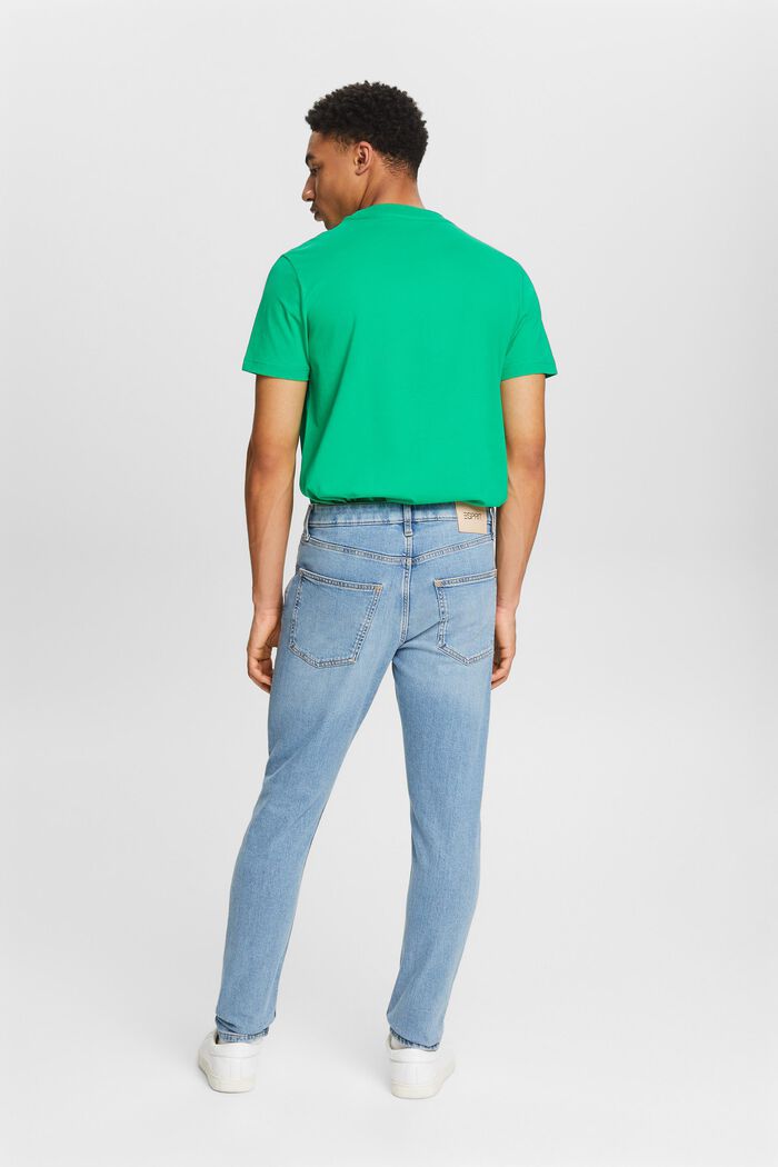 Jeans mid-rise slim tapered, BLUE LIGHT WASHED, detail image number 2