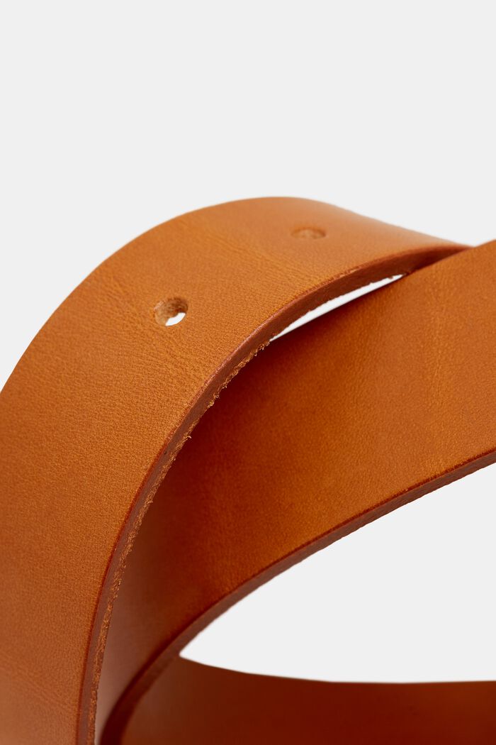 Cinturón con hebilla estilo vintage, de piel, RUST BROWN, detail image number 1