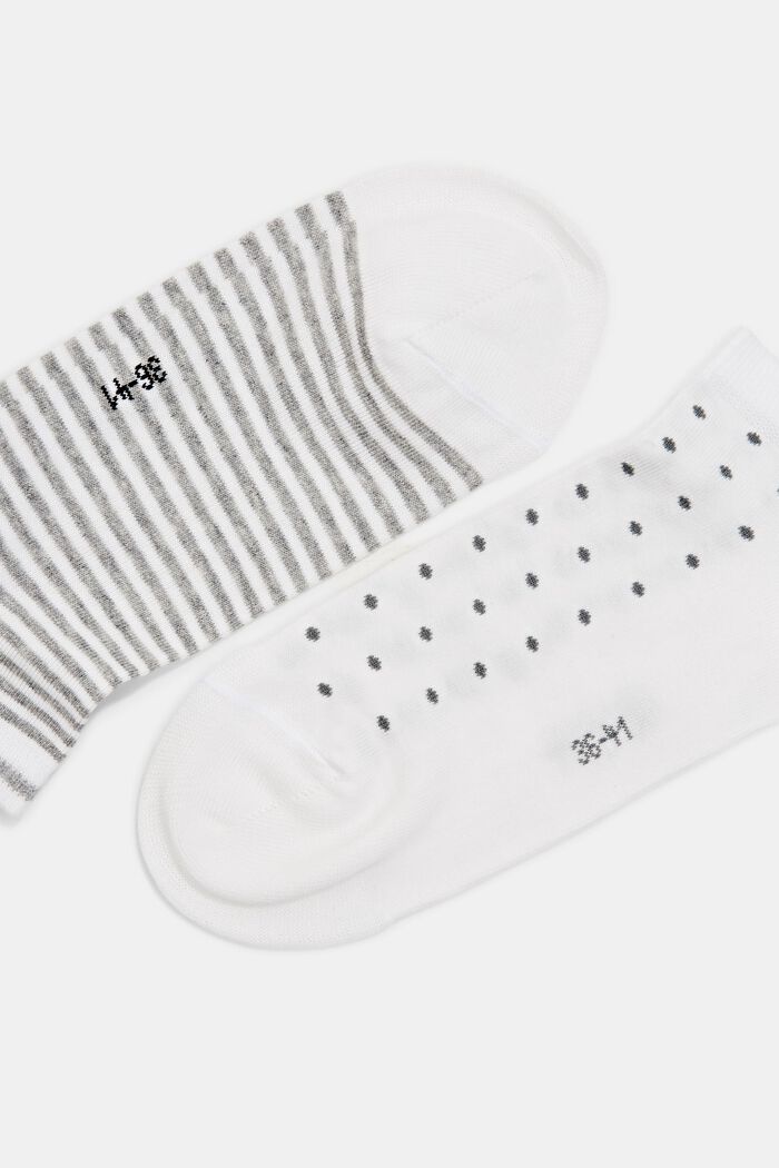 Pack de 5 pares de calcetines para deportivas, algodón ecológico, WHITE, detail image number 1