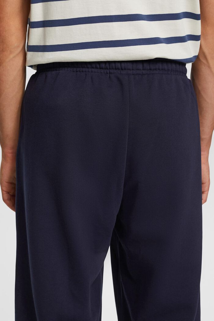 Pantalones deportivos con logotipo pespunteado, NAVY, detail image number 4