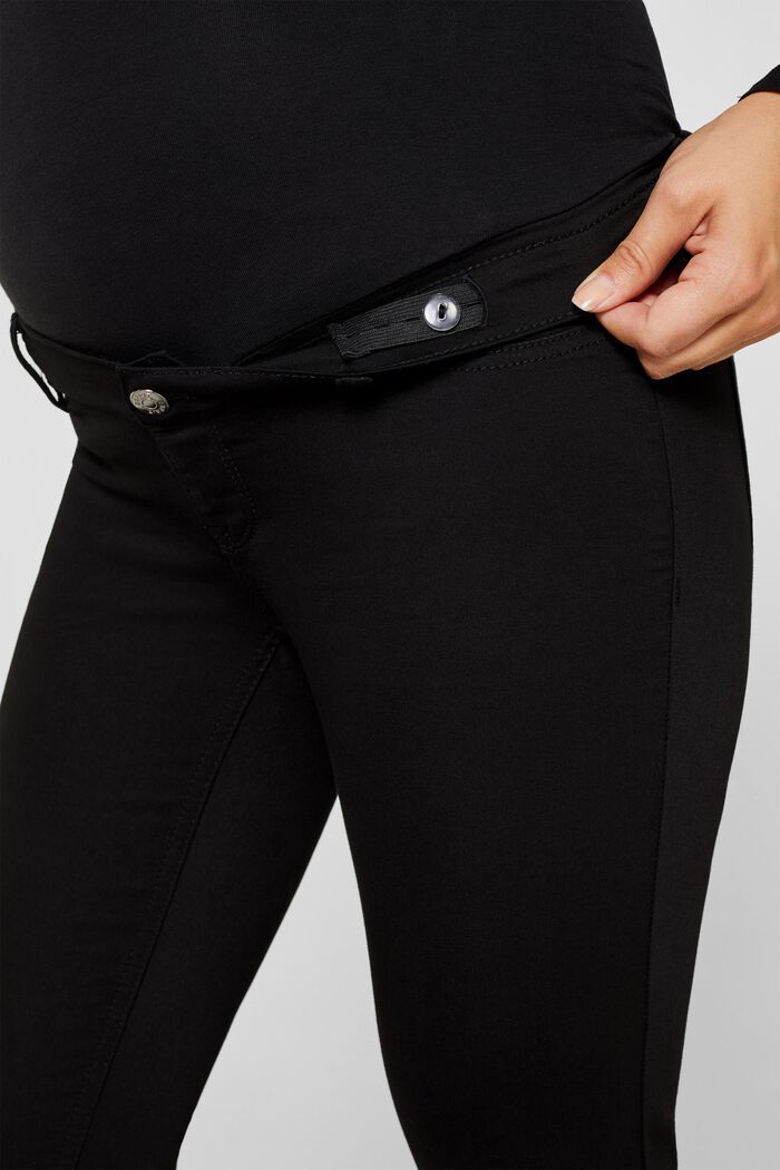 Pantalones elásticos con faja premamá, BLACK, detail image number 5