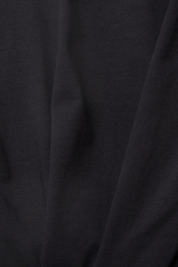 Camiseta de jersey con estampado, BLACK, detail image number 5