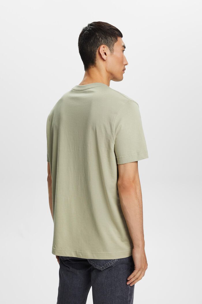 Camiseta estampada de algodón ecológico, DUSTY GREEN, detail image number 3