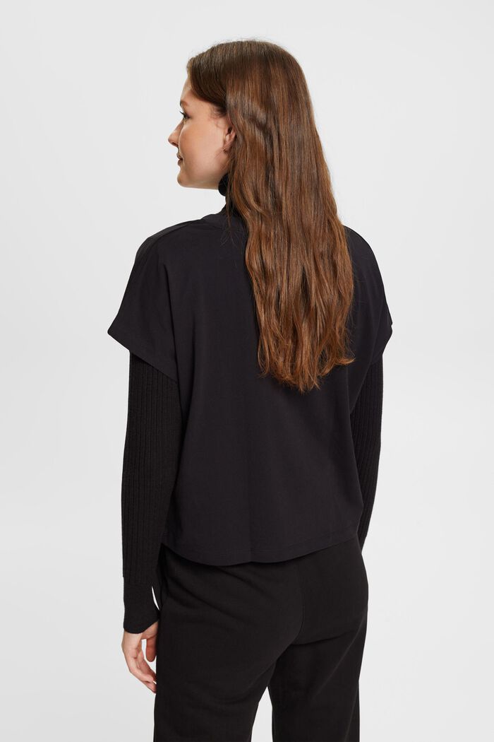 Camiseta estampada, 100% algodón, BLACK, detail image number 3