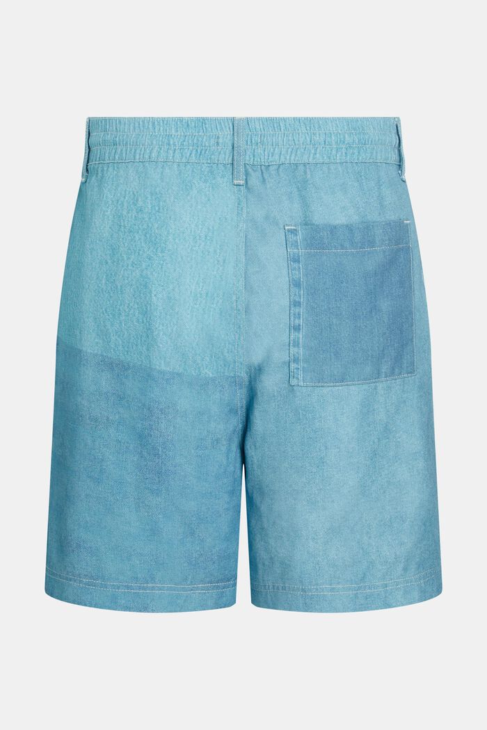 Pantalones cortos con estampado vaquero allover, BLUE MEDIUM WASHED, detail image number 5