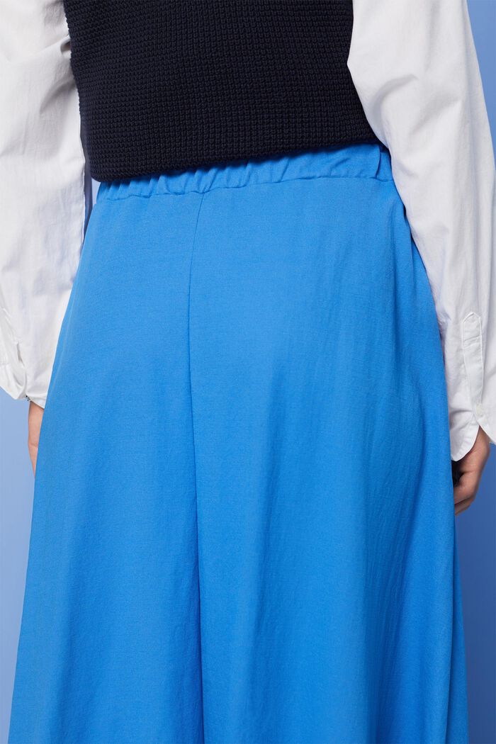 Falda midi con cintura elástica, BRIGHT BLUE, detail image number 4