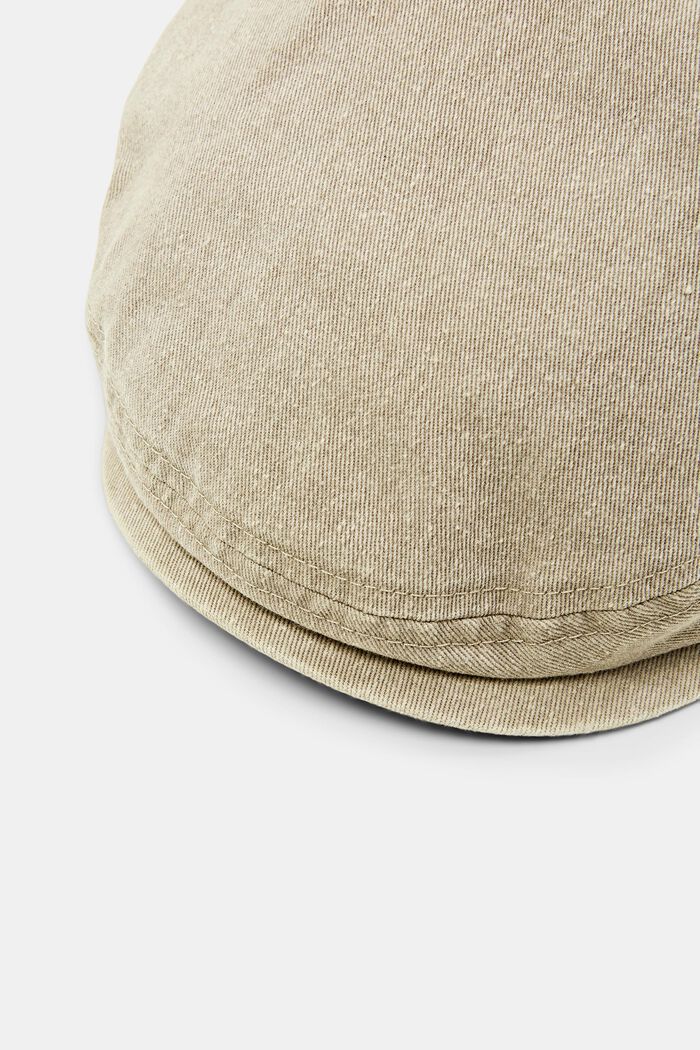 Gorra plana de lona de algodón, TAUPE, detail image number 1