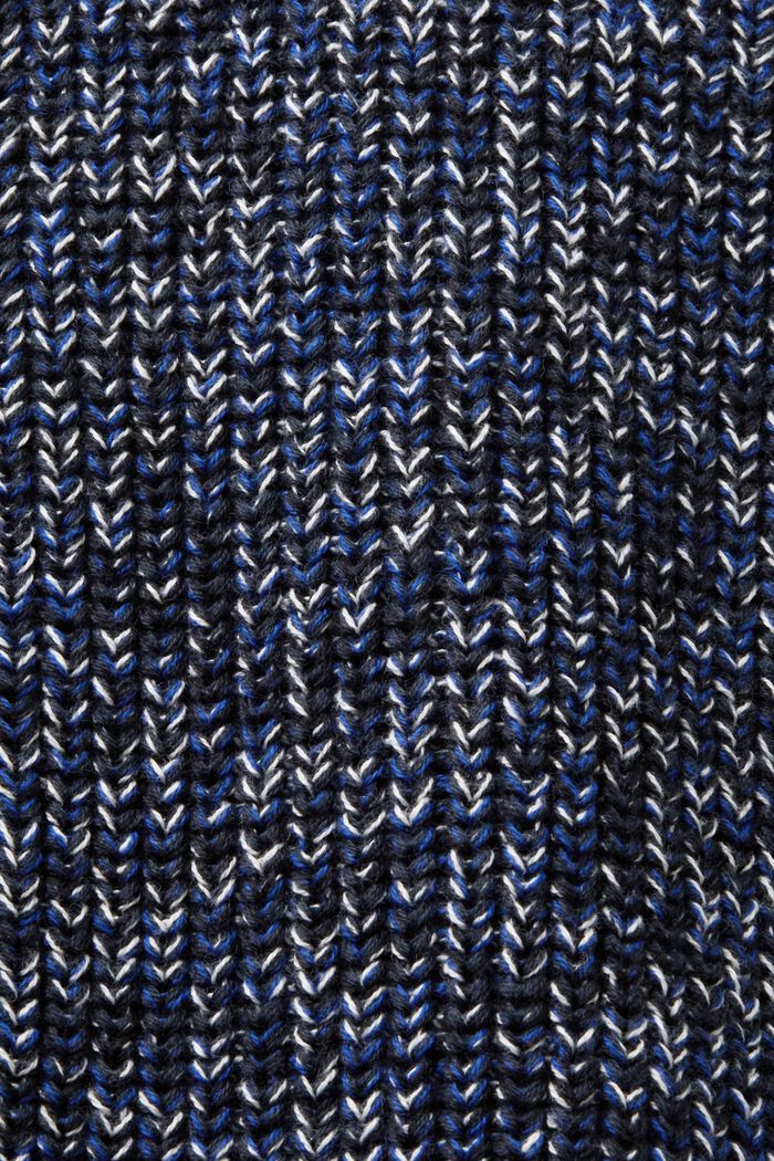Cárdigan de algodón con cremallera, PETROL BLUE, detail image number 4