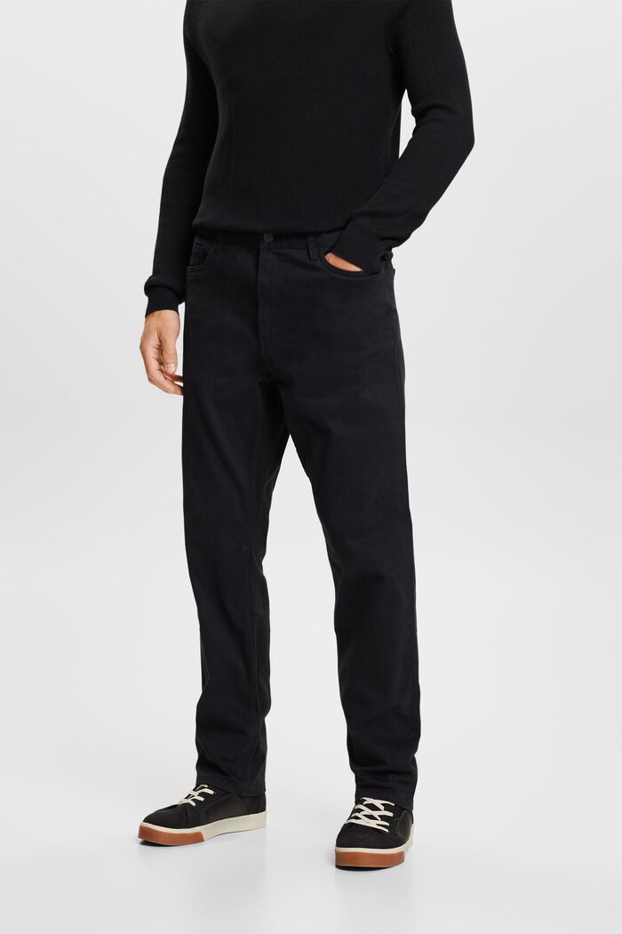 Pantalones clásicos de pernera recta, BLACK, detail image number 0