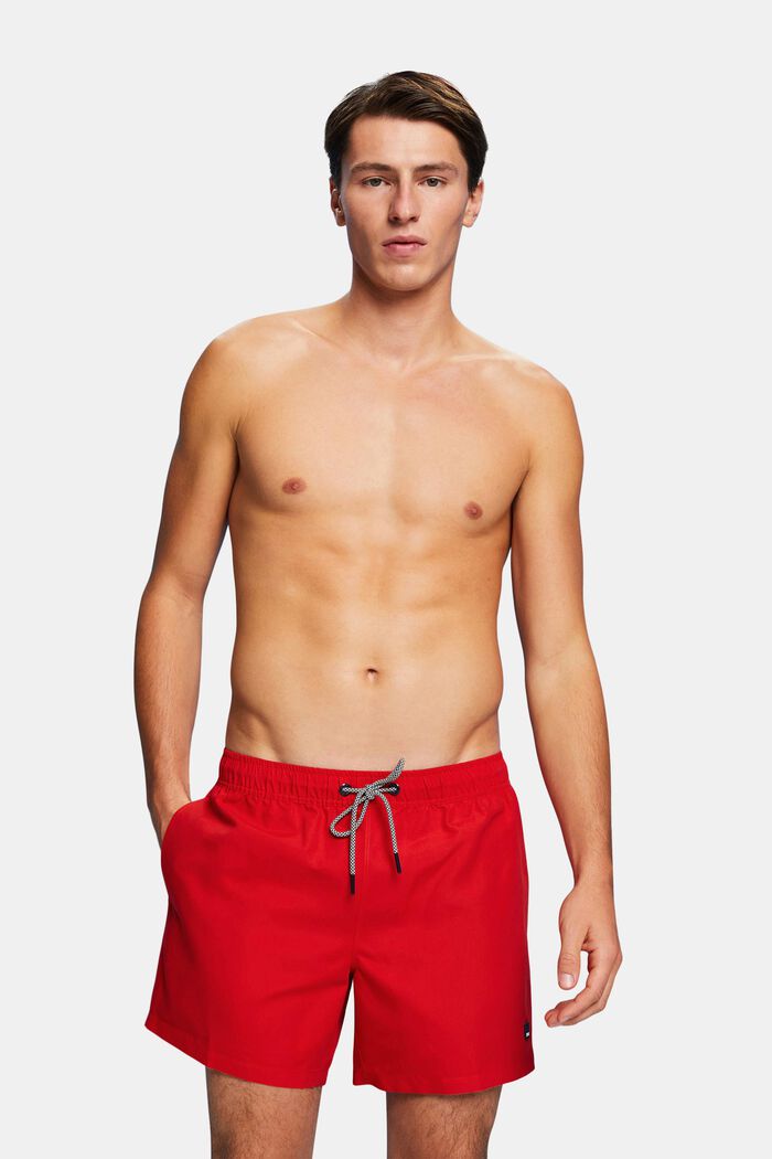 Braguitas de bikini con cintura elástica, ORANGE RED, detail image number 1