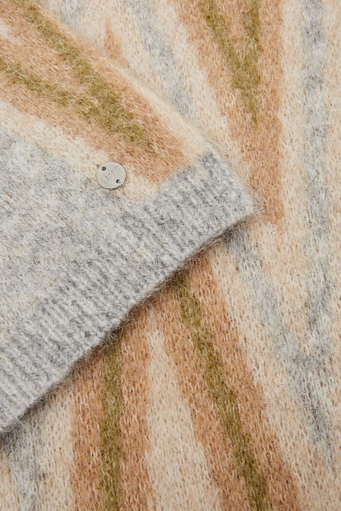 Bufanda en mezcla de lana mohair, LIGHT GREY, detail image number 1