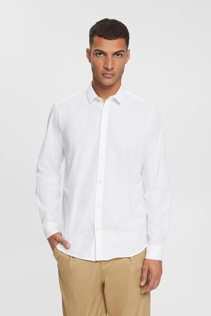 Camisa de algodón sostenible con corte ceñido