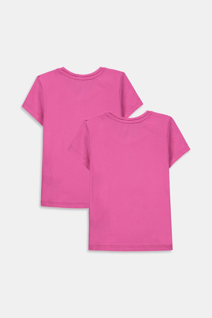 Pack de dos camisetas en 100 % algodón, PINK, detail image number 1