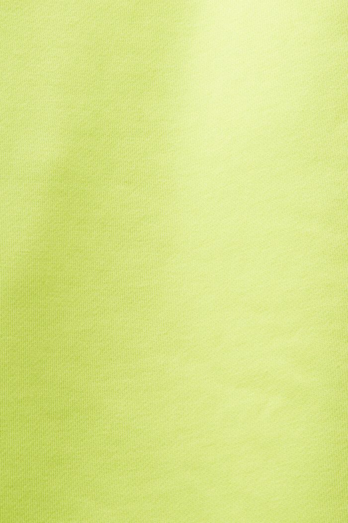 Pantalón unisex en felpa de algodón con logotipo, BRIGHT YELLOW, detail image number 6