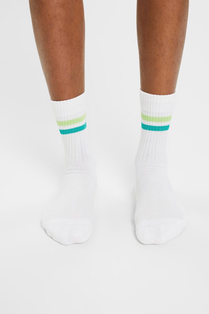 Pack de 2 pares de calcetines de punto acanalado, RAW WHITE, detail image number 2