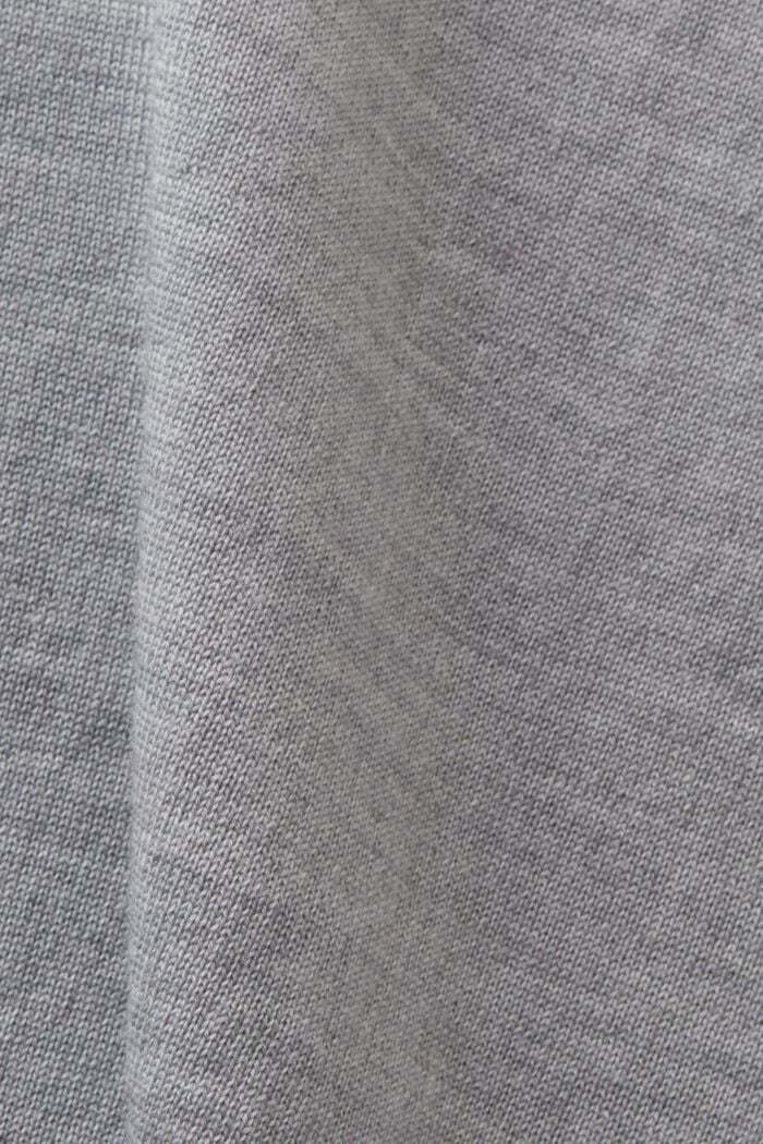 Jersey oversize de lana con cuello alto, MEDIUM GREY, detail image number 5