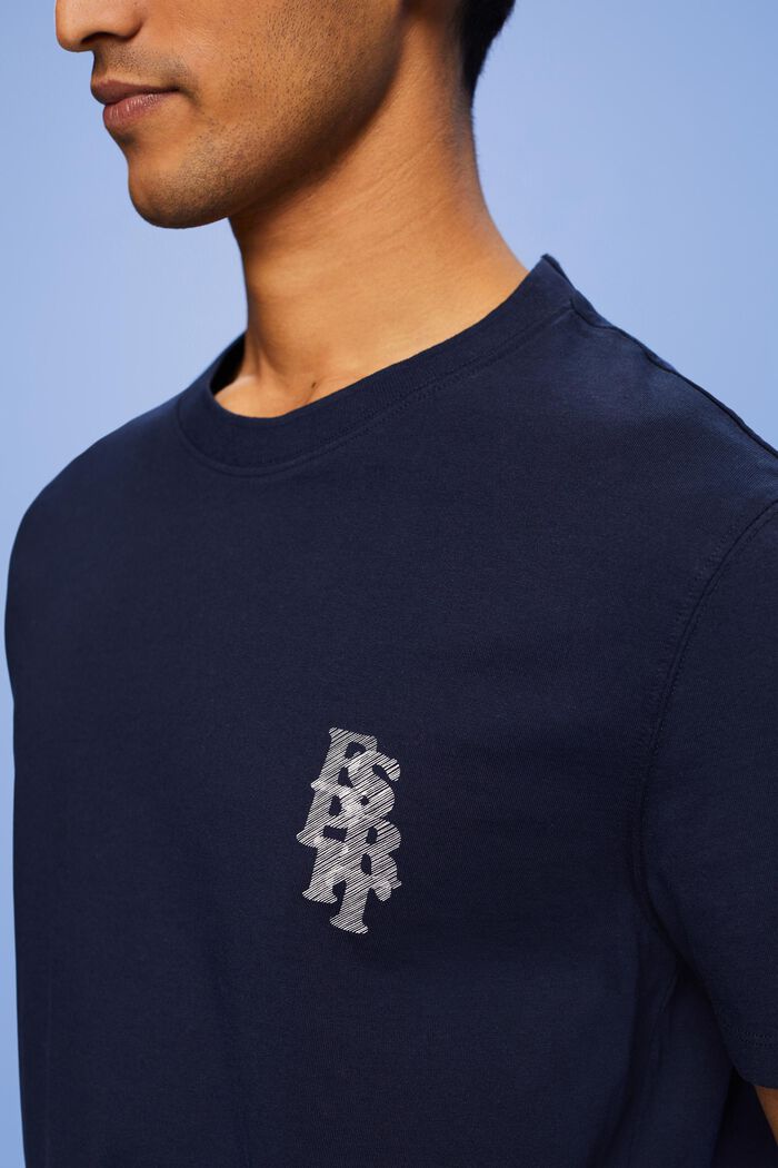 Camiseta con logotipo, 100% algodón, NAVY, detail image number 2